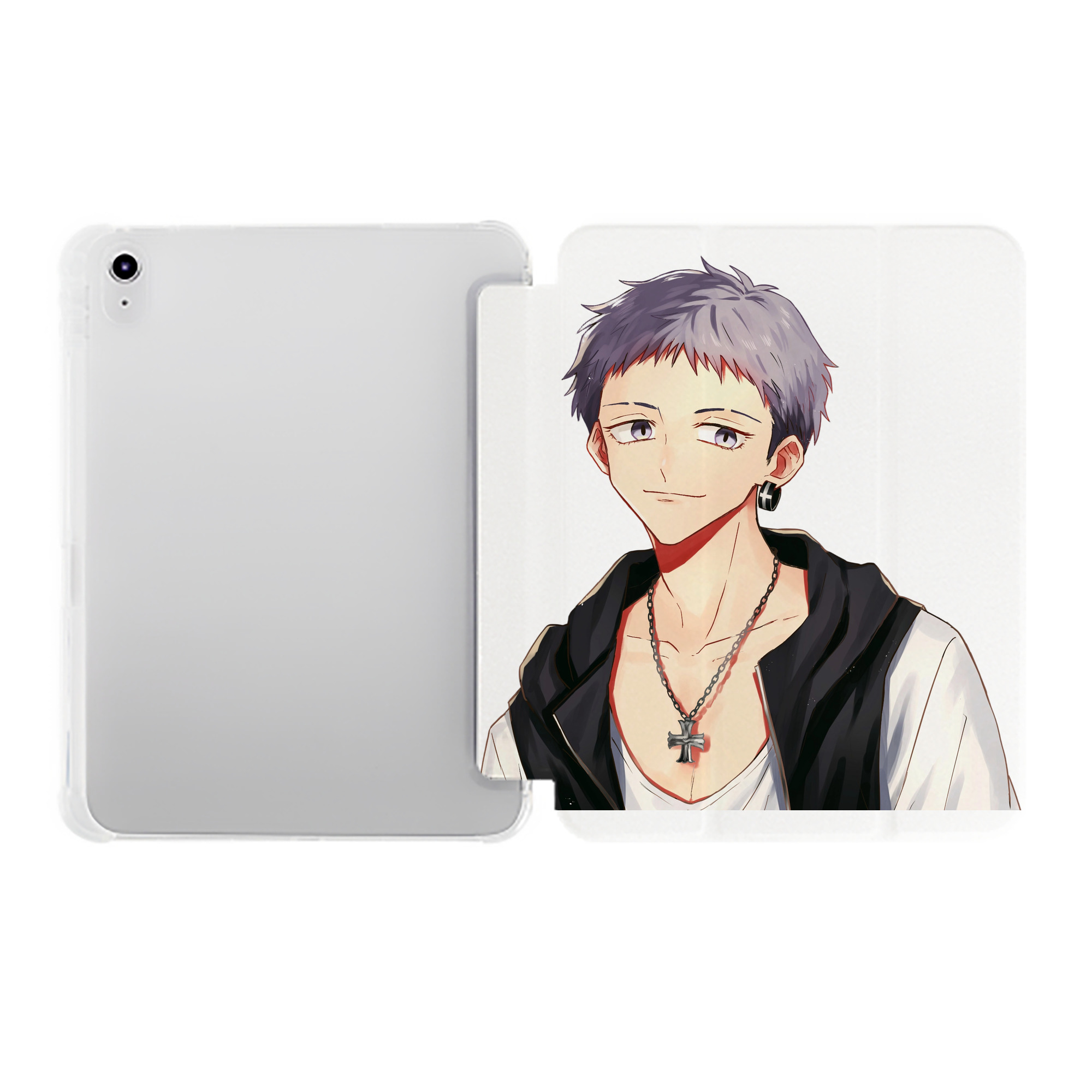 （画像用） 東京リベンジャーズ Tokyo Revengers IPad ケース ペン収納付き 三つ折りスタンド PUレザー×シリコン 対応機種9.5/10.5/10.9インチ